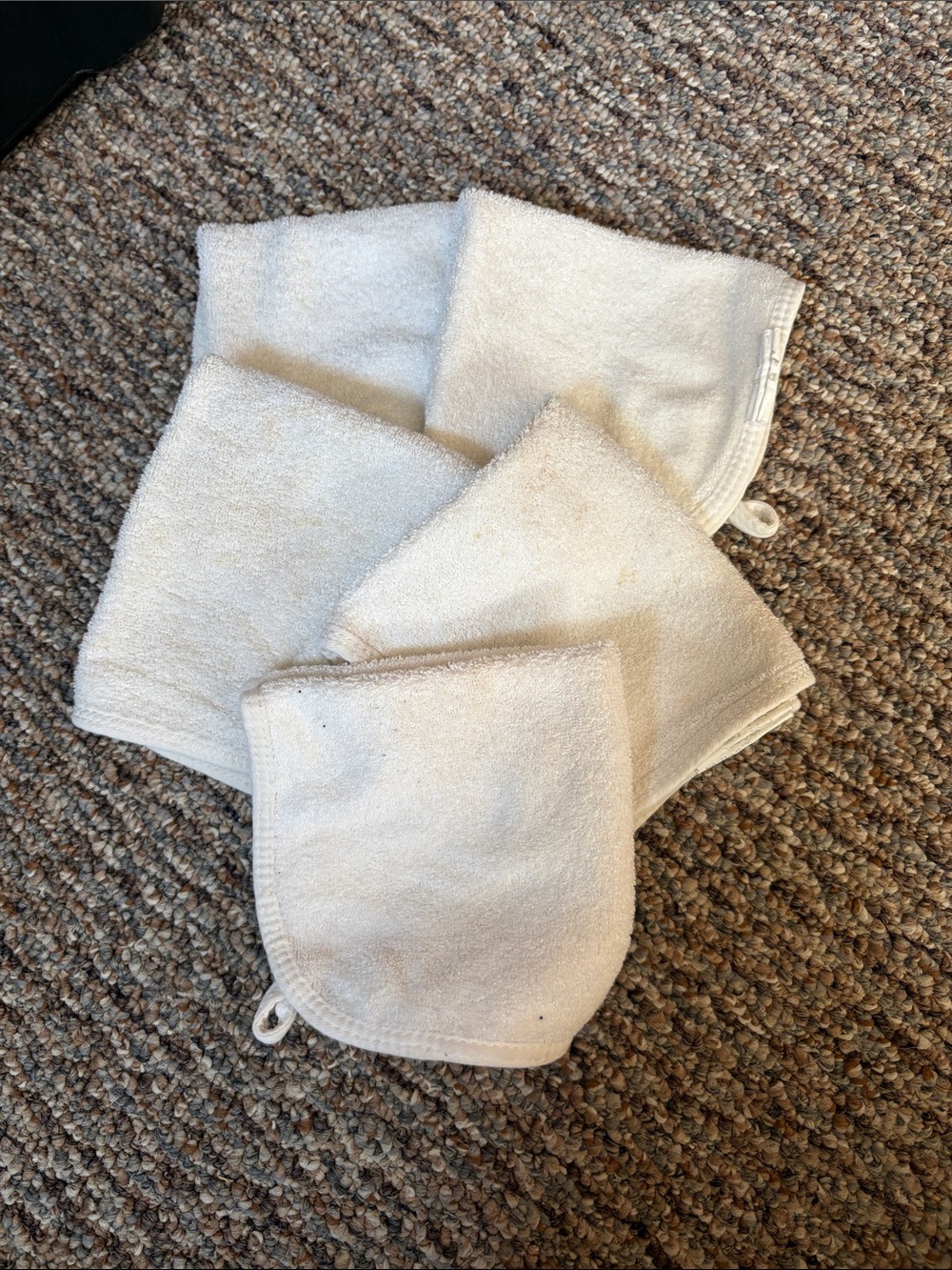 Kids White Washclothes